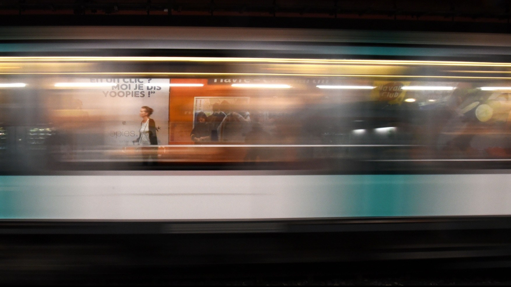 Woman waiting for train