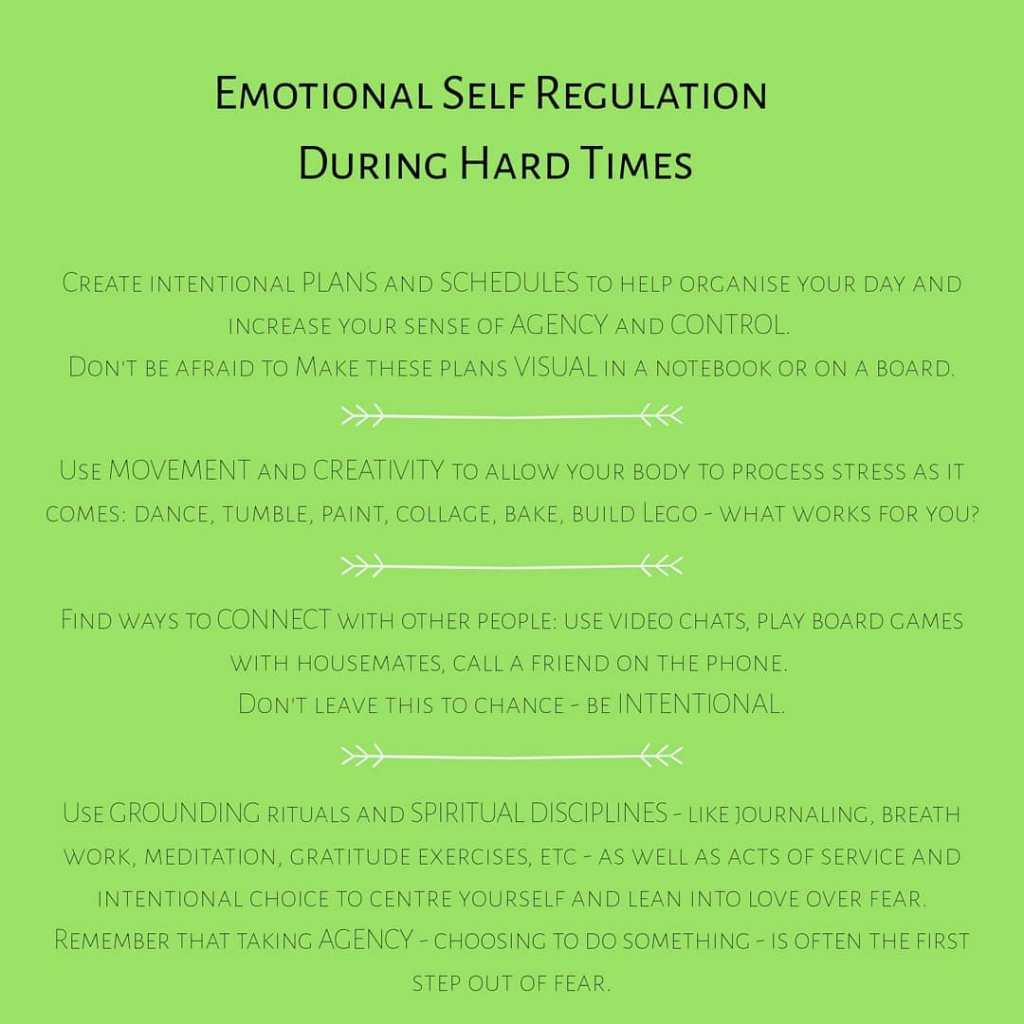 Emotional Regulation in Hard&nbsp;Times